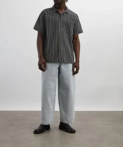 YMC Shirts^Malick Short-Sleeve Striped Shirt