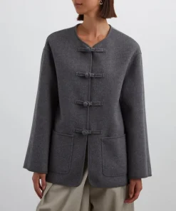 Róhe Coats & Jackets^Mandarin Double-Faced Wool Jacket