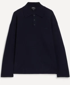A.P.C. Knitwear & Sweats^Manuel Wool Polo Shirt