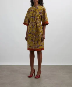 Dries Van Noten Dresses^Marble Cotton Shirt Dress