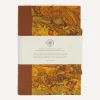 Giannini Stationery And Games^Marbled Notebook with Leather Spine and Tie