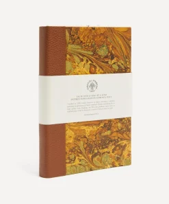 Giannini Stationery And Games^Marbled Notebook with Leather Spine and Tie