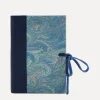 Giannini Stationery And Games^Marbled Notebook with Leather Spine and Tie