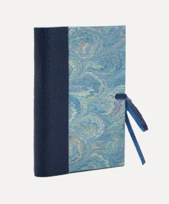 Giannini Stationery And Games^Marbled Notebook with Leather Spine and Tie