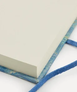 Giannini Stationery And Games^Marbled Notebook with Leather Spine and Tie