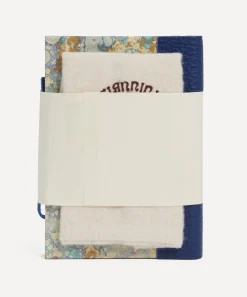 Giannini Stationery And Games^Marbled Notebook with Leather Spine and Tie