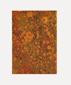 Giannini Stationery And Games^Marbled Notebook with Orange Lining