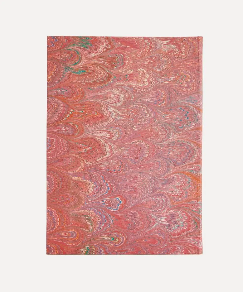 Giannini Stationery And Games^Marbled Notebook with Pink Lining