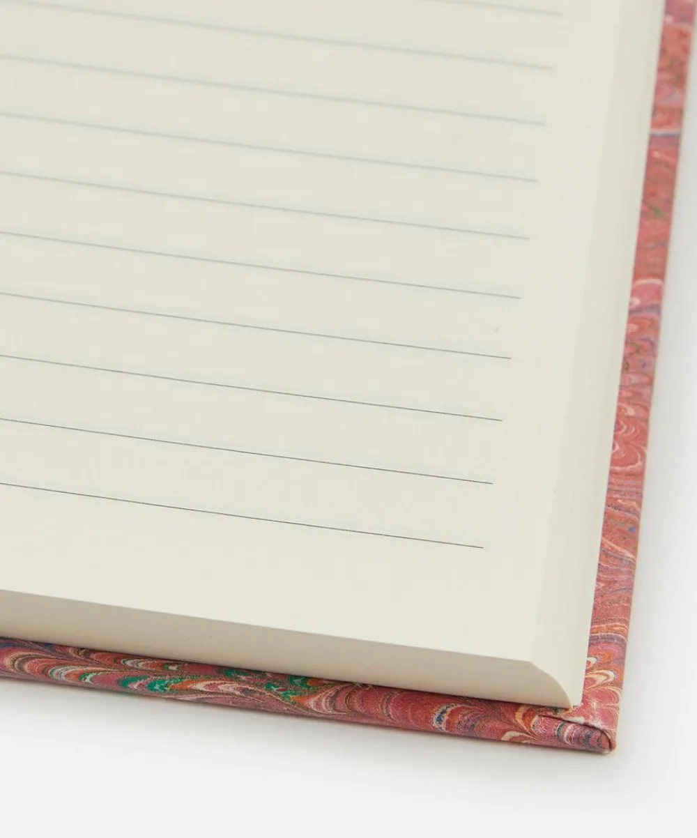 Giannini Stationery And Games^Marbled Notebook with Pink Lining
