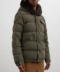 Moncler Coats & Jackets^Marcelettes Hooded Teddy-Trimmed Short Down Jacket