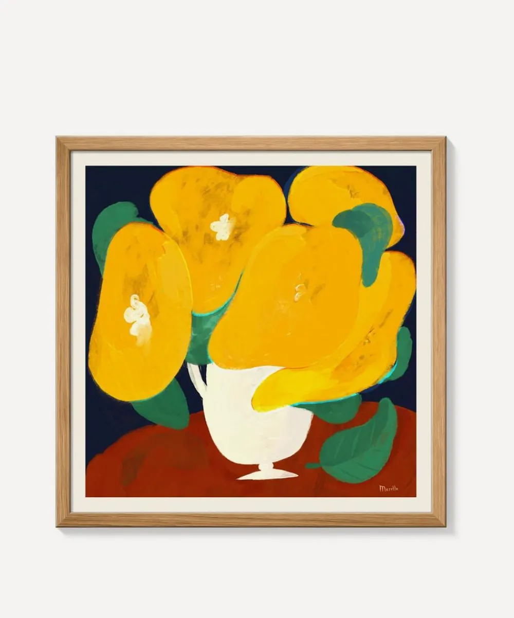 PSTR Studio Wall Art^Marco Marella Yellow Flowers Framed Print