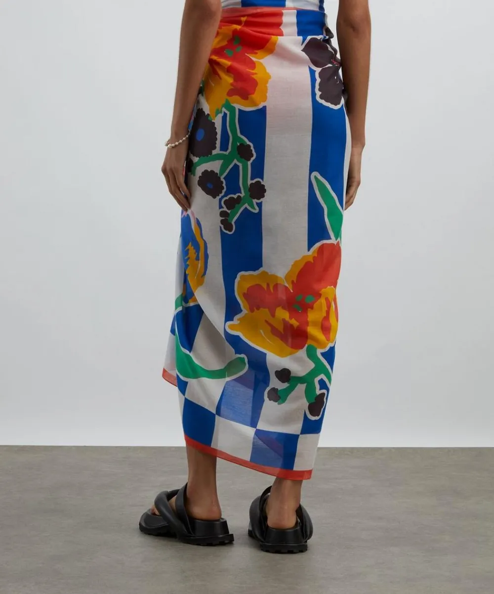 Liberty Scarves^Marianna’s Bouquet 130x170 Cotton Sarong