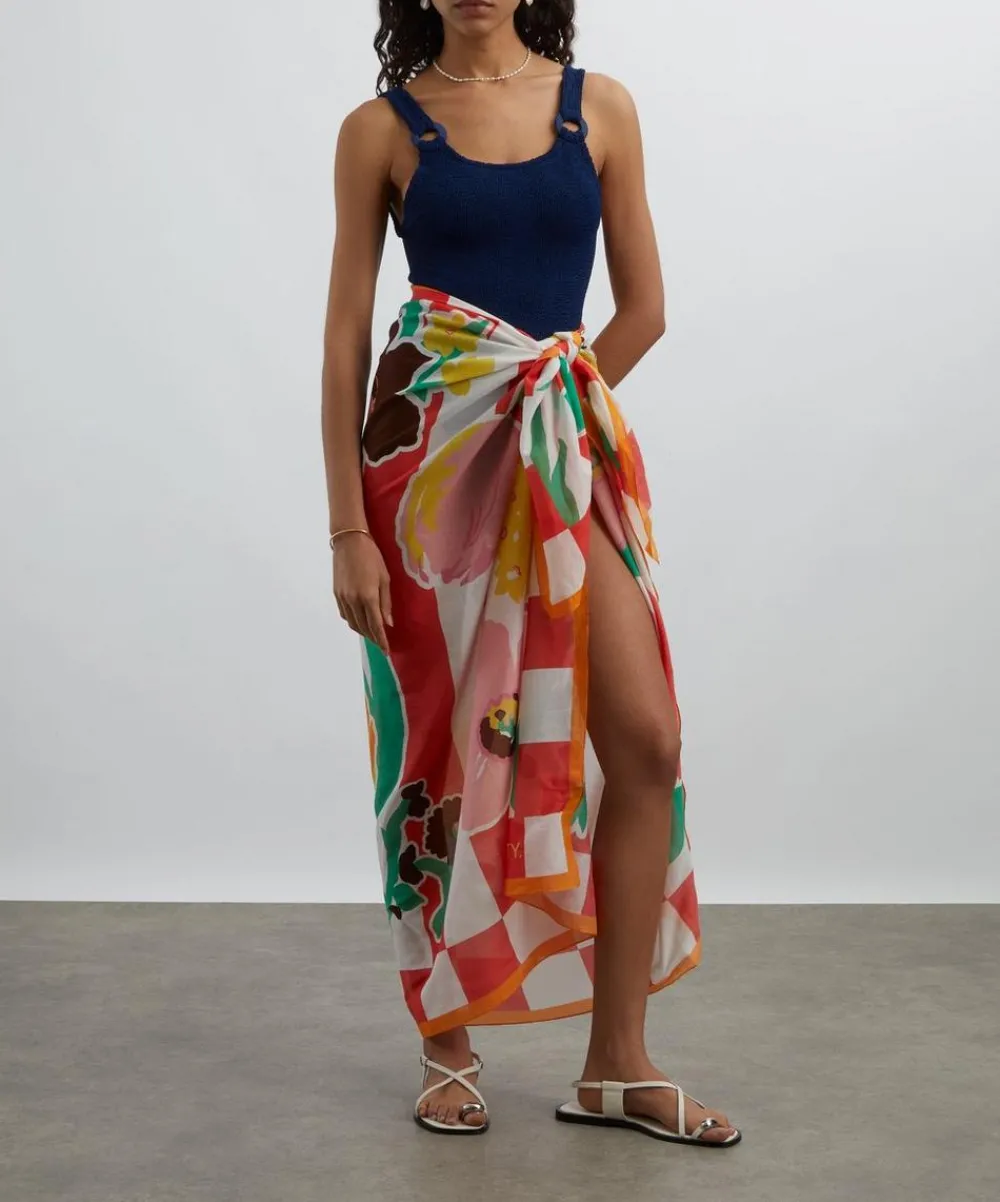 Liberty Scarves^Marianna’s Bouquet 130x170 Cotton Sarong