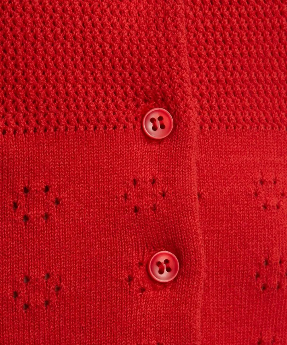 Peachy Den Tops^Marie Knit Jam Polo Top