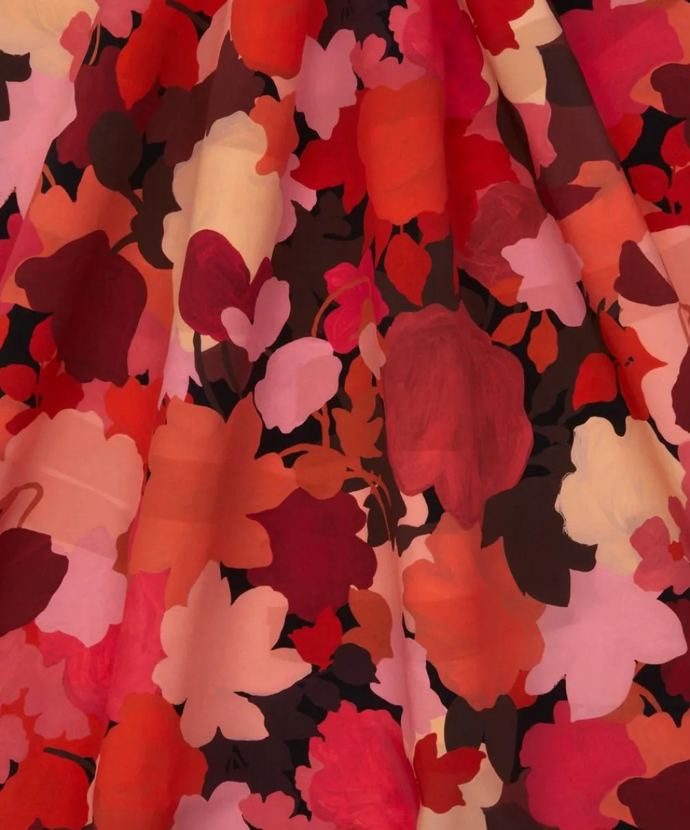 Liberty Fabrics Crepe De Chine^Marinas Tea Garden Crepe de Chine