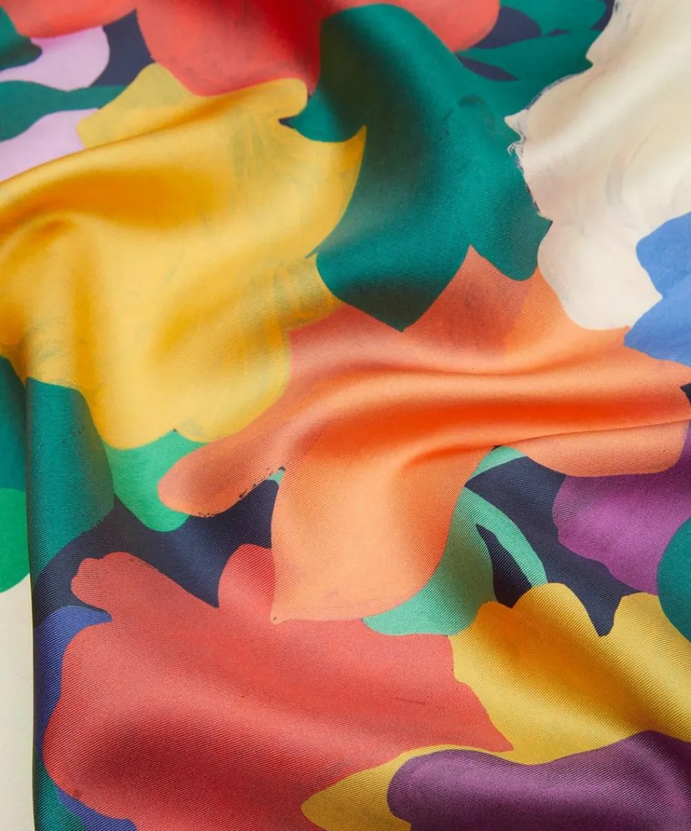 Liberty Fabrics Monument Twill^Marinas Tea Garden Silk Twill