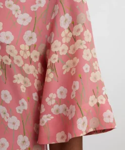 Bernadette Dresses^Marjorie Pink Buttercups Silk Dress