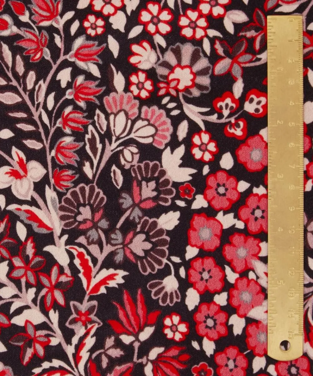 Liberty Interiors Furnishing Fabrics^Marquess Garden Cotton Velvet in Lacquer
