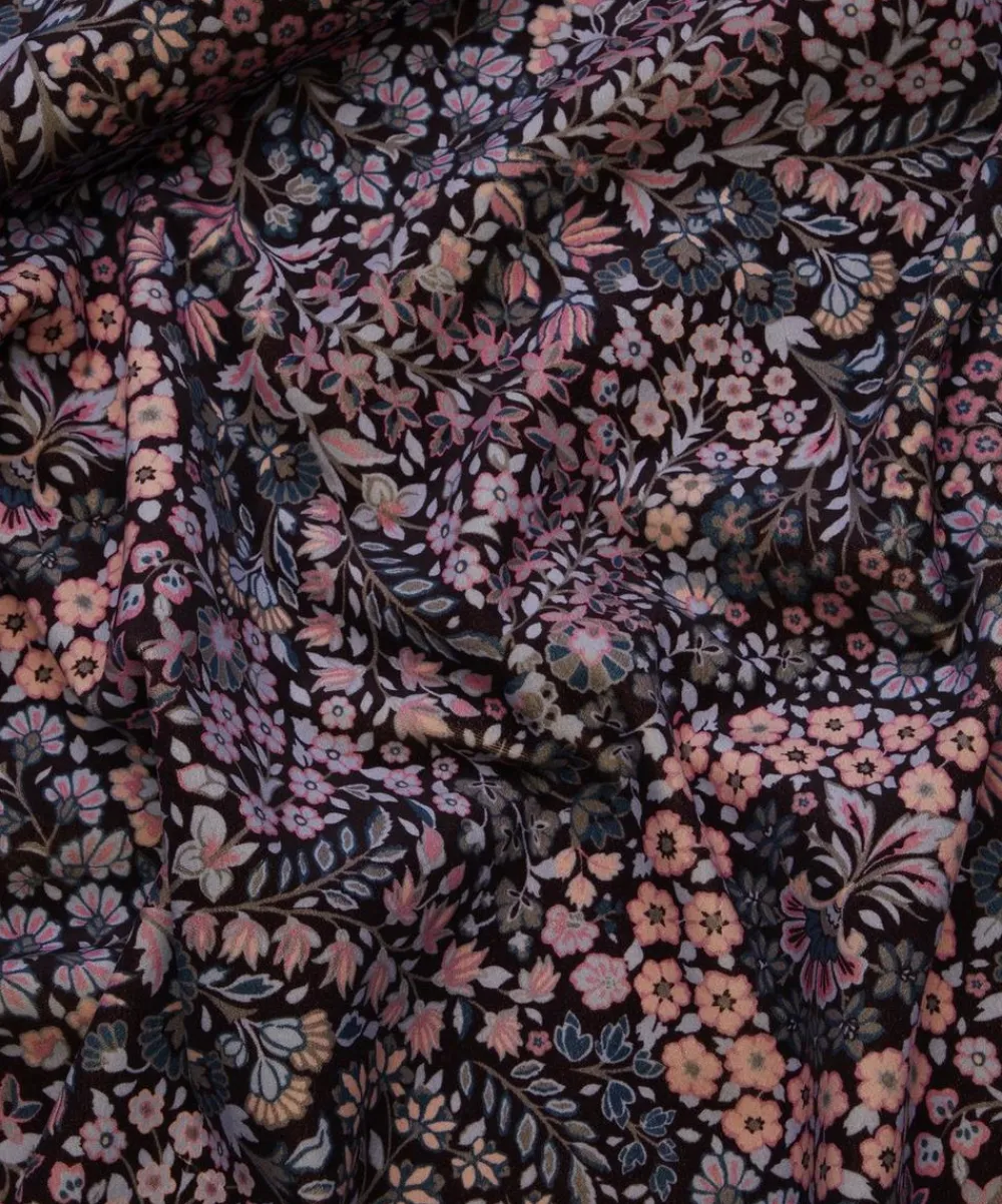 Liberty Interiors Furnishing Fabrics|Furnishing Fabrics^Marquess Garden Cotton Velvet in Dragonfly