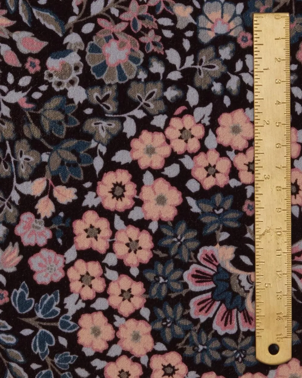 Liberty Interiors Furnishing Fabrics|Furnishing Fabrics^Marquess Garden Cotton Velvet in Dragonfly