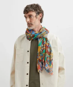 Liberty Scarves^Master Plan 60x160 Modal-Cashmere Scarf