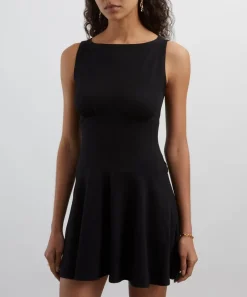 Reformation Dresses^Mauve Black Knit Mini Dress