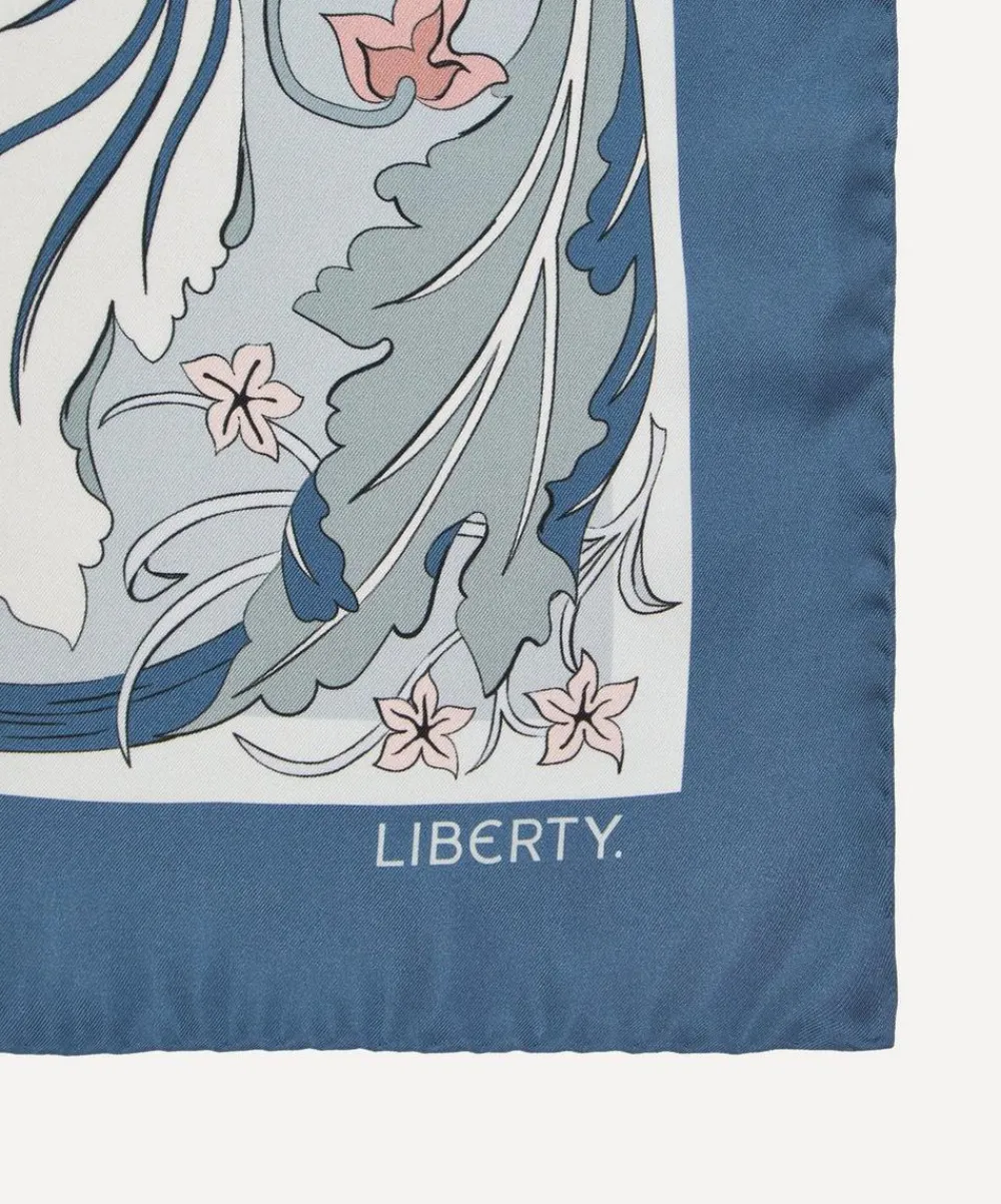 Liberty Scarves^May’s Garden 70x70 Silk Scarf