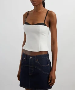 Reformation Tops^Melanie Layered Bandeau Top