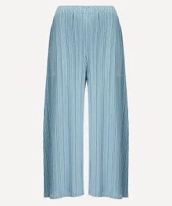 Pleats Please Issey Miyake Trousers & Shorts^MELLOW PLEATS Cropped Wide-Leg Trousers