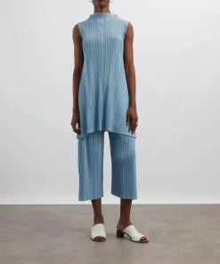 Pleats Please Issey Miyake Trousers & Shorts^MELLOW PLEATS Cropped Wide-Leg Trousers