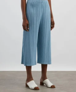 Pleats Please Issey Miyake Trousers & Shorts^MELLOW PLEATS Cropped Wide-Leg Trousers