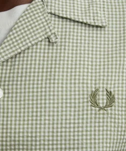 Fred Perry Shirts^Microgingham Seersucker Shirt