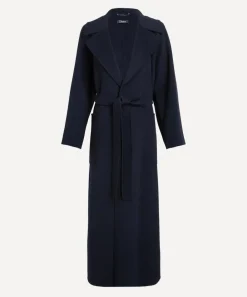 S Max Mara Coats & Jackets^Midnight Blue Doris Wool Robe Coat