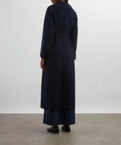 S Max Mara Coats & Jackets^Midnight Blue Doris Wool Robe Coat