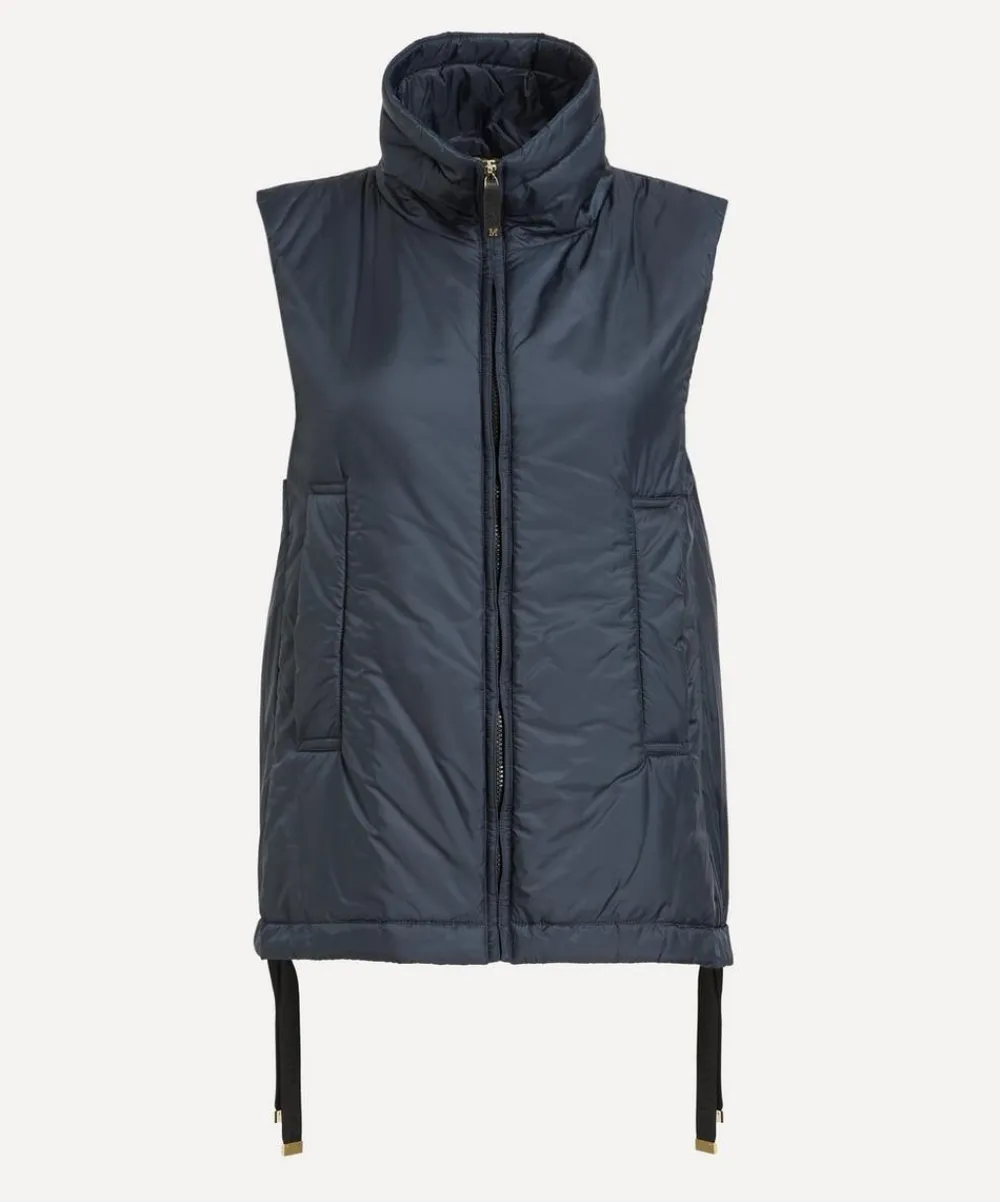 Max Mara Coats & Jackets^Midnight Blue Greenve Water-Repellent Padded Gilet