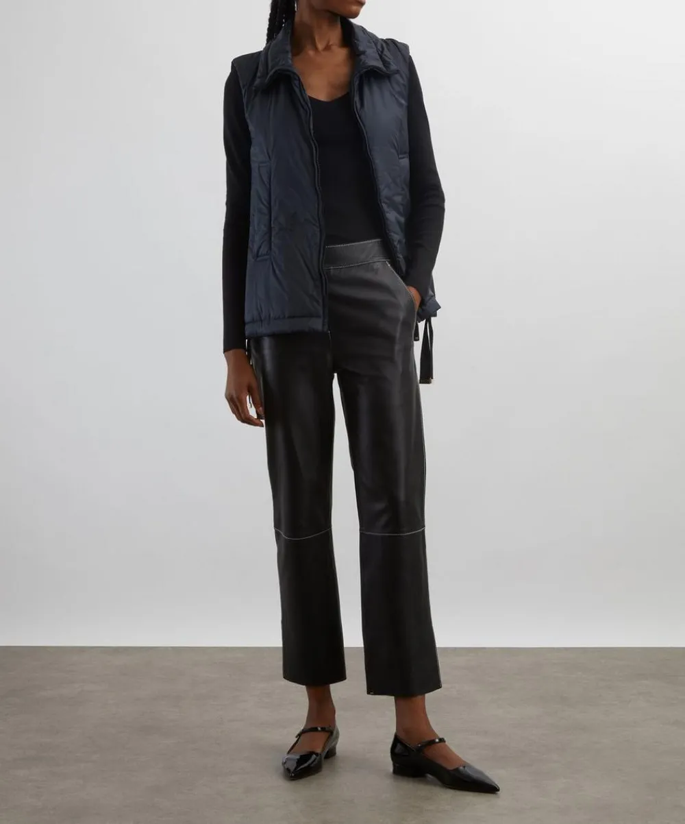Max Mara Coats & Jackets^Midnight Blue Greenve Water-Repellent Padded Gilet
