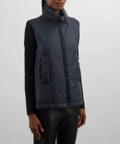Max Mara Coats & Jackets^Midnight Blue Greenve Water-Repellent Padded Gilet