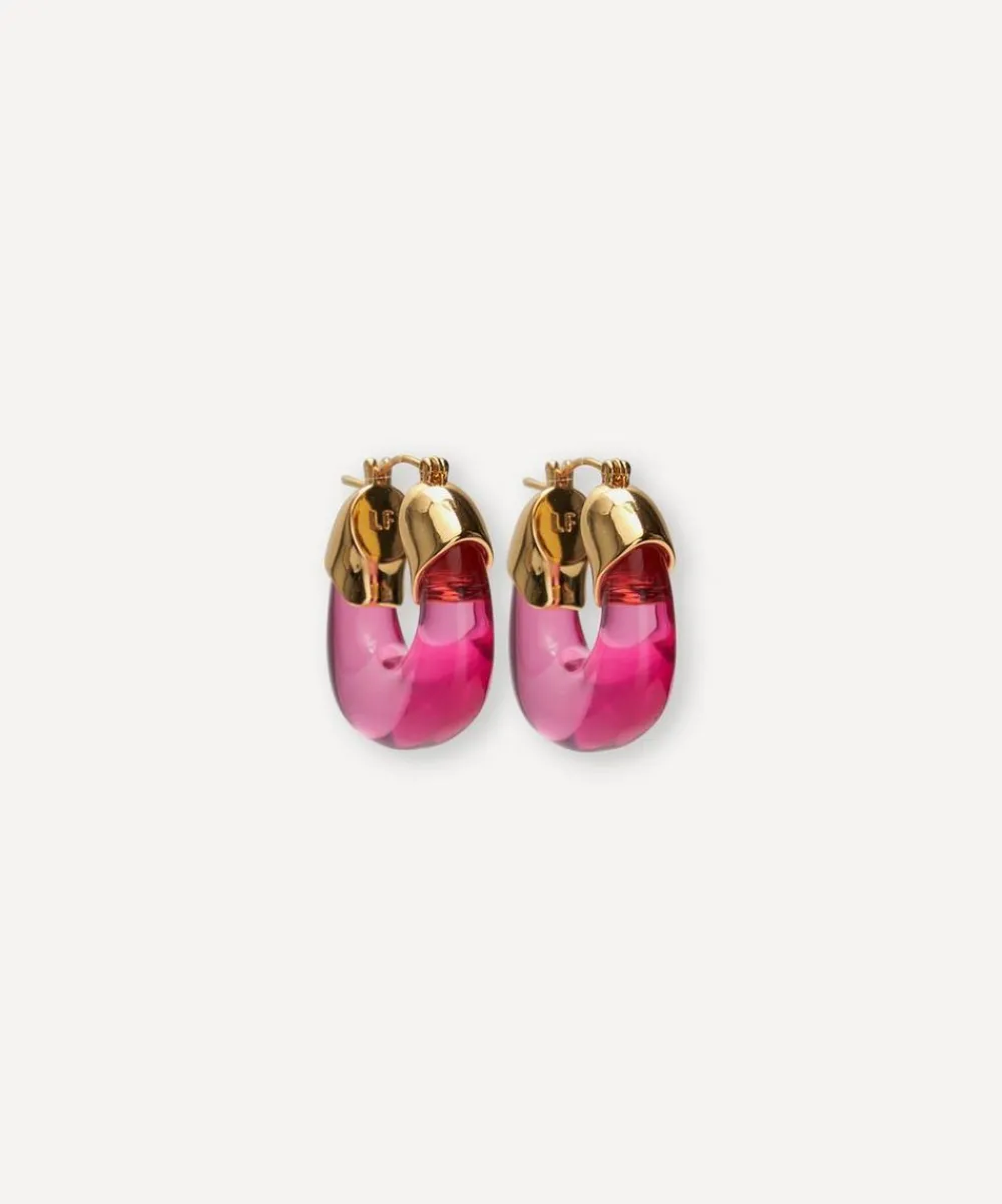 Lizzie Fortunato Earrings^Mini Gold-Plated Organic Hoop Earrings