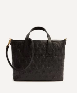 Liberty Bags^Mini Marlborough Cross-Body Tote Bag in Embossed Leather