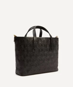 Liberty Bags^Mini Marlborough Cross-Body Tote Bag in Embossed Leather