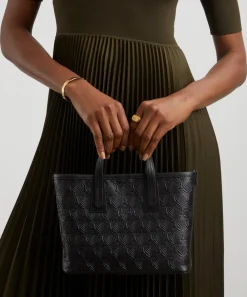Liberty Bags^Mini Marlborough Cross-Body Tote Bag in Embossed Leather