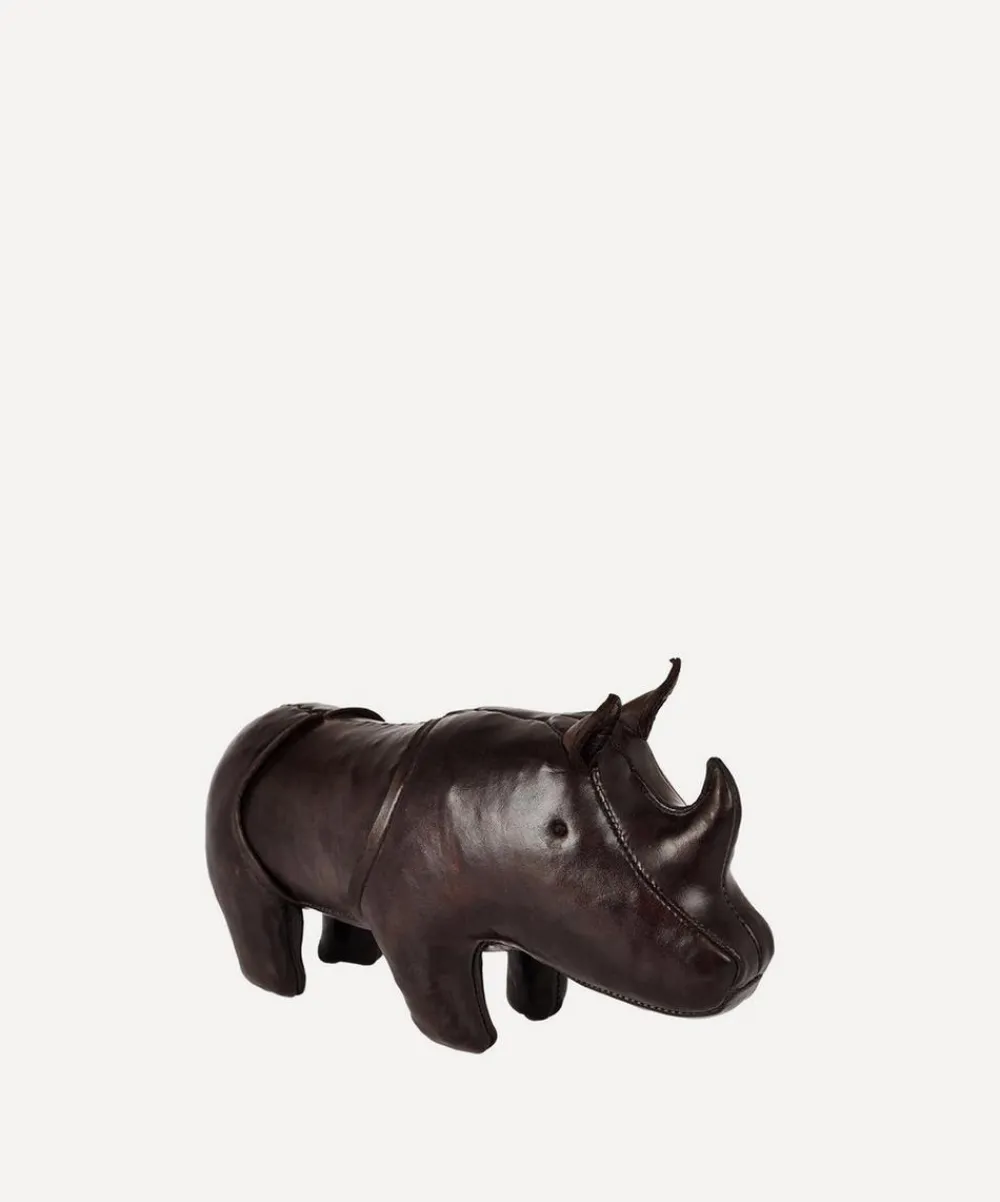 Omersa Footstools & Furniture^Miniature Leather Rhinoceros