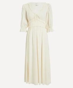 Reformation Dresses^Mireille Cream Midi Dress