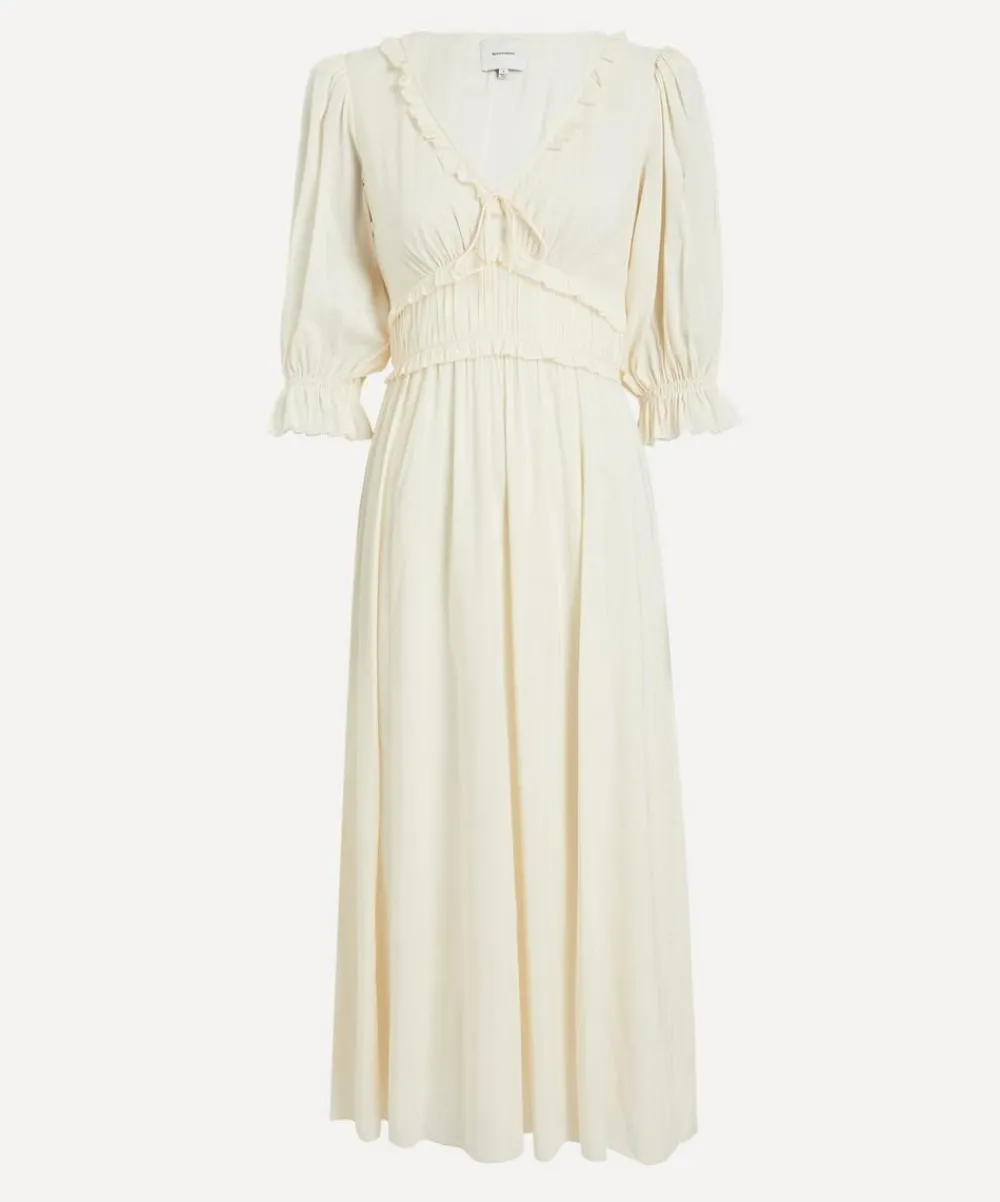 Reformation Dresses^Mireille Cream Midi Dress