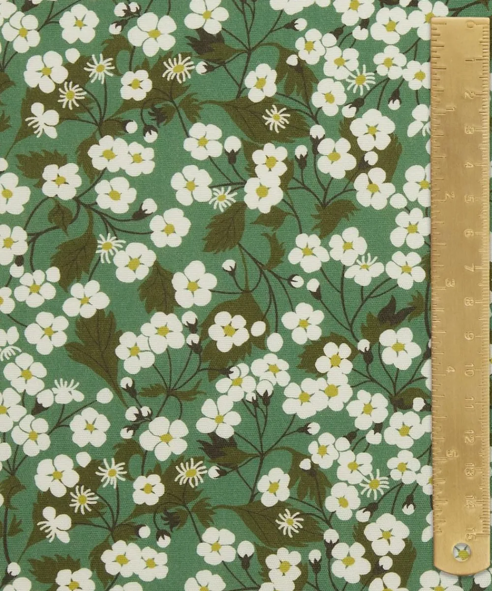 Liberty Interiors Furnishing Fabrics^Mitsi Blossom Cotton in Jade