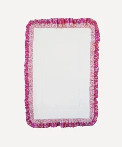 Coco & Wolf Bathroom^Mitsi Valeria Pink Double Ruffle Bathmat 86x53cm