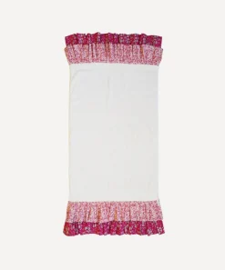 Coco & Wolf Bathroom^Mitsi Valeria Pink Double Ruffle Bath Sheet 150x97cm