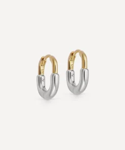 Astley Clarke Earrings^Mixed Metal Aurora U-Hoop Huggie Hoop Earrings