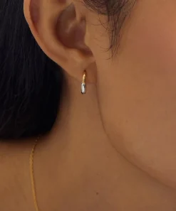 Astley Clarke Earrings^Mixed Metal Aurora U-Hoop Huggie Hoop Earrings