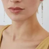 Stephanie Schneider Earrings^Mixed Metal Diamond Chain Drop Earrings